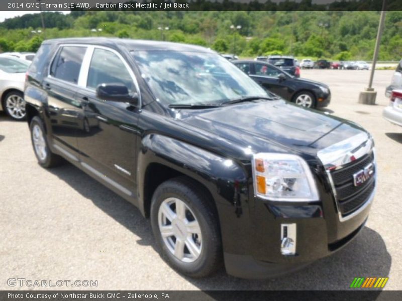 Carbon Black Metallic / Jet Black 2014 GMC Terrain SLE AWD