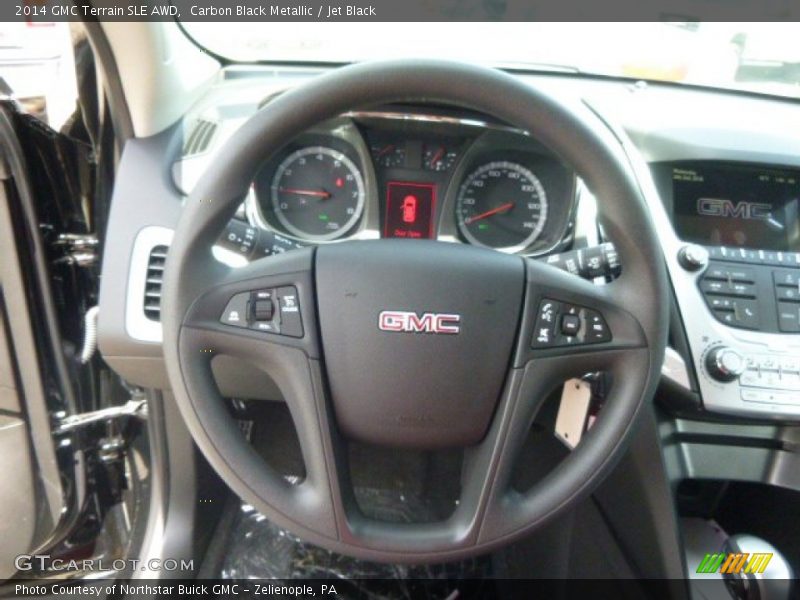 Carbon Black Metallic / Jet Black 2014 GMC Terrain SLE AWD