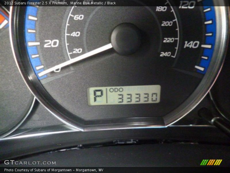 Marine Blue Metallic / Black 2012 Subaru Forester 2.5 X Premium