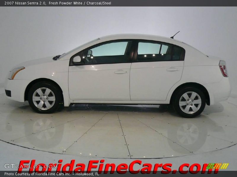 Fresh Powder White / Charcoal/Steel 2007 Nissan Sentra 2.0