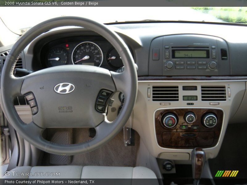 Golden Beige / Beige 2008 Hyundai Sonata GLS V6