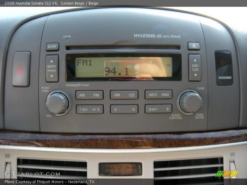 Golden Beige / Beige 2008 Hyundai Sonata GLS V6
