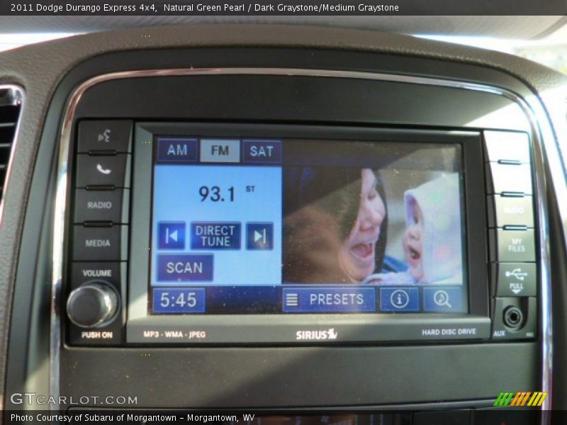 Natural Green Pearl / Dark Graystone/Medium Graystone 2011 Dodge Durango Express 4x4