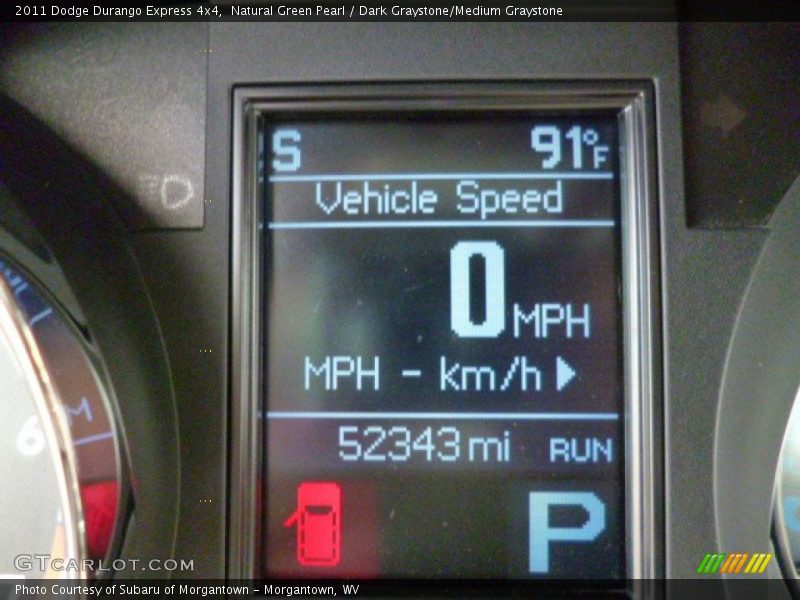 Natural Green Pearl / Dark Graystone/Medium Graystone 2011 Dodge Durango Express 4x4