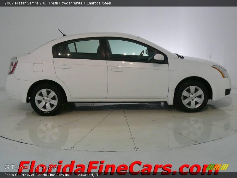 Fresh Powder White / Charcoal/Steel 2007 Nissan Sentra 2.0