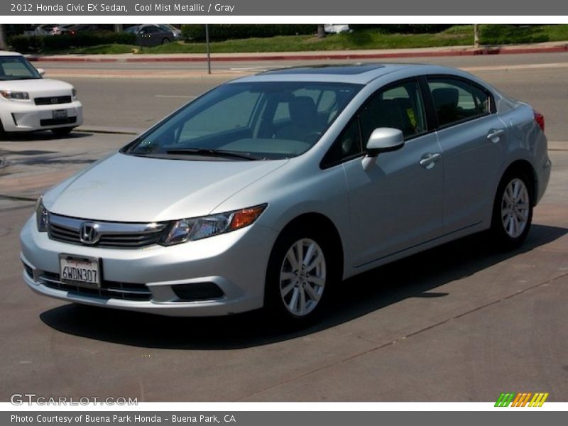 Cool Mist Metallic / Gray 2012 Honda Civic EX Sedan