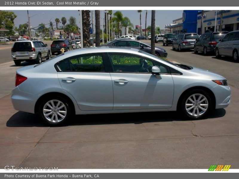 Cool Mist Metallic / Gray 2012 Honda Civic EX Sedan