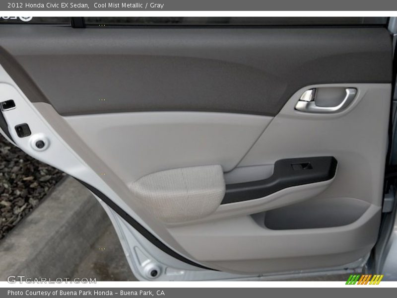 Cool Mist Metallic / Gray 2012 Honda Civic EX Sedan