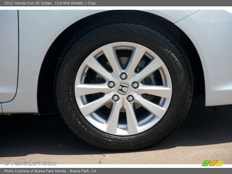 Cool Mist Metallic / Gray 2012 Honda Civic EX Sedan
