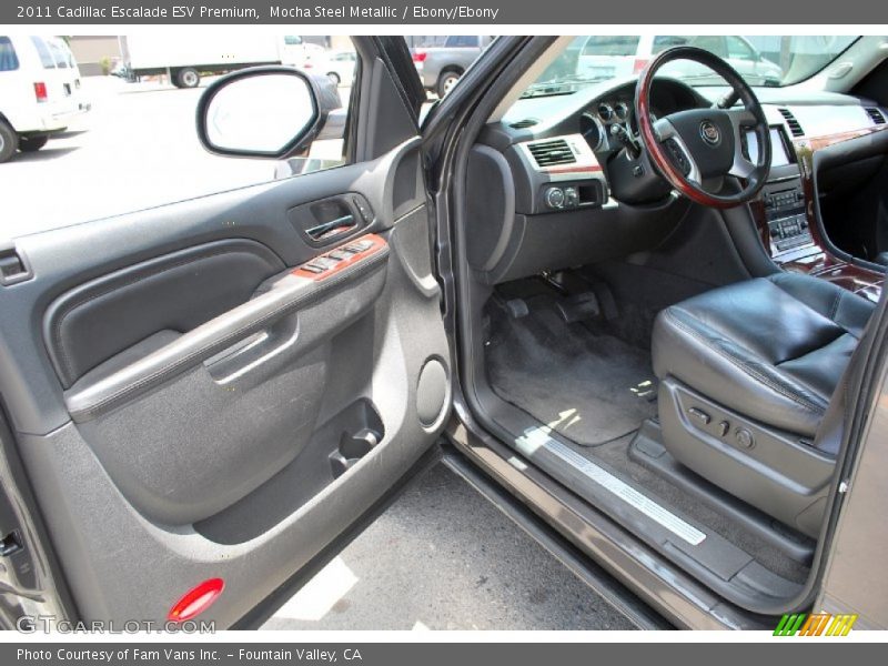 Mocha Steel Metallic / Ebony/Ebony 2011 Cadillac Escalade ESV Premium