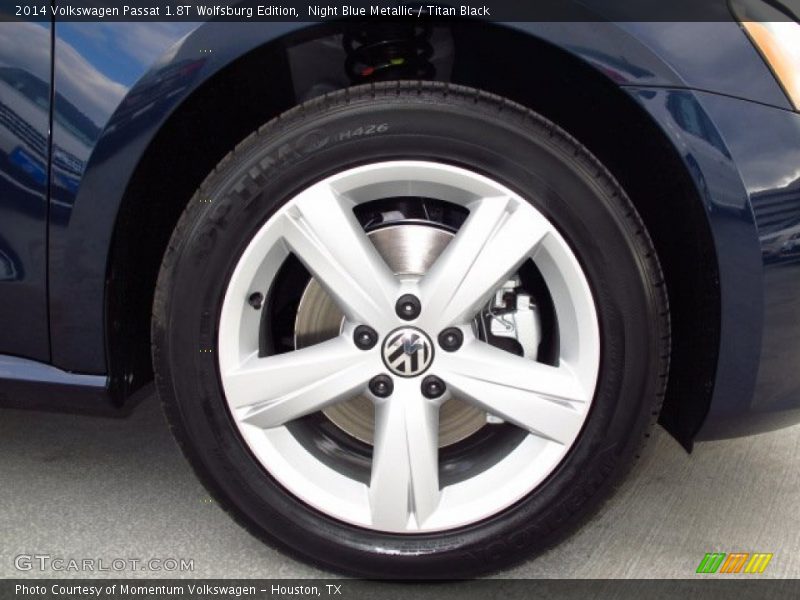 Night Blue Metallic / Titan Black 2014 Volkswagen Passat 1.8T Wolfsburg Edition