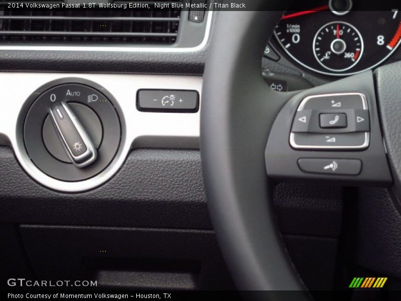 Night Blue Metallic / Titan Black 2014 Volkswagen Passat 1.8T Wolfsburg Edition