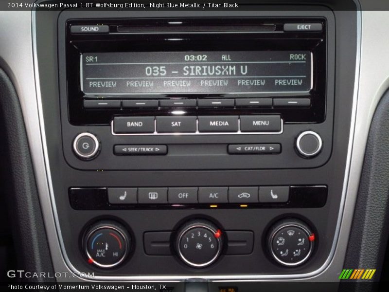 Night Blue Metallic / Titan Black 2014 Volkswagen Passat 1.8T Wolfsburg Edition