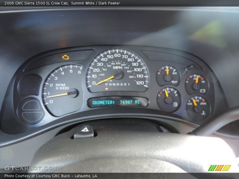 Summit White / Dark Pewter 2006 GMC Sierra 1500 SL Crew Cab