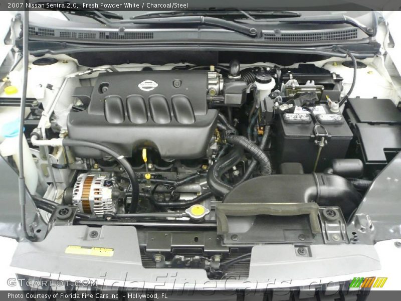 Fresh Powder White / Charcoal/Steel 2007 Nissan Sentra 2.0