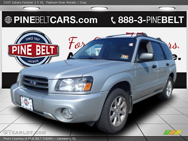 Platinum Silver Metallic / Gray 2005 Subaru Forester 2.5 XS