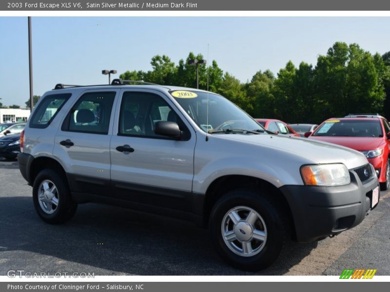 Satin Silver Metallic / Medium Dark Flint 2003 Ford Escape XLS V6