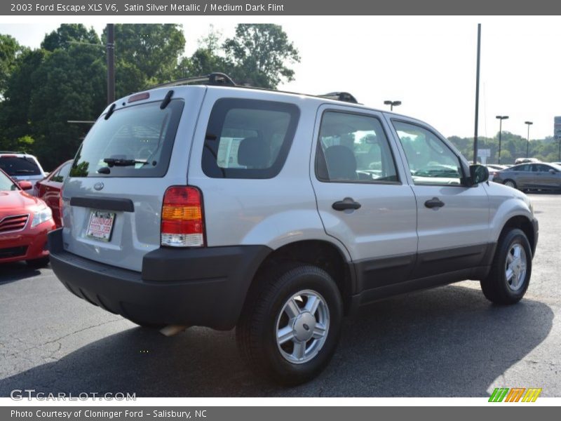 Satin Silver Metallic / Medium Dark Flint 2003 Ford Escape XLS V6