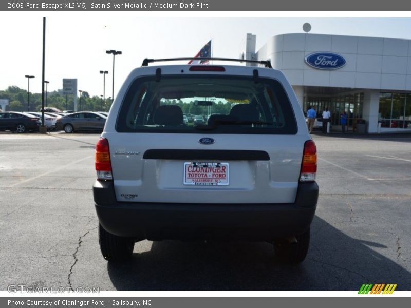 Satin Silver Metallic / Medium Dark Flint 2003 Ford Escape XLS V6