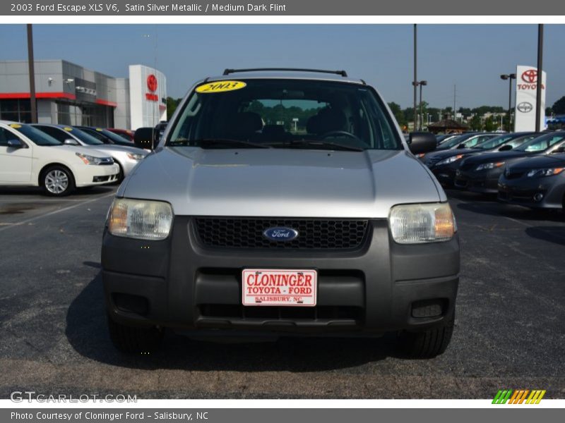 Satin Silver Metallic / Medium Dark Flint 2003 Ford Escape XLS V6