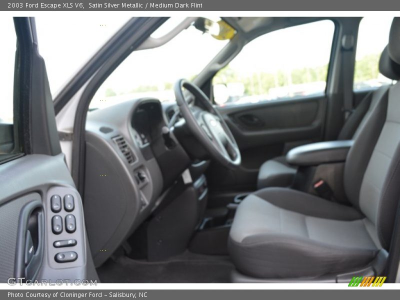Satin Silver Metallic / Medium Dark Flint 2003 Ford Escape XLS V6