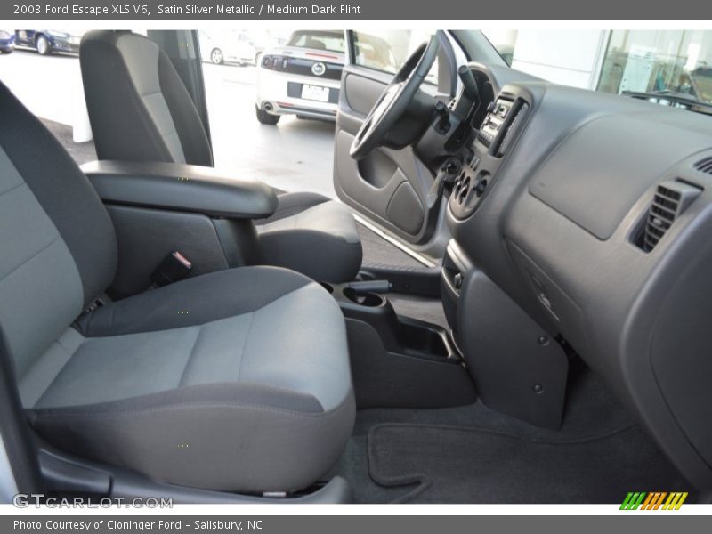 Satin Silver Metallic / Medium Dark Flint 2003 Ford Escape XLS V6