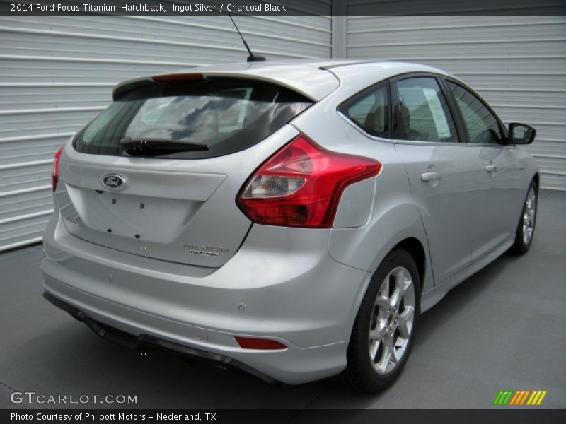 Ingot Silver / Charcoal Black 2014 Ford Focus Titanium Hatchback