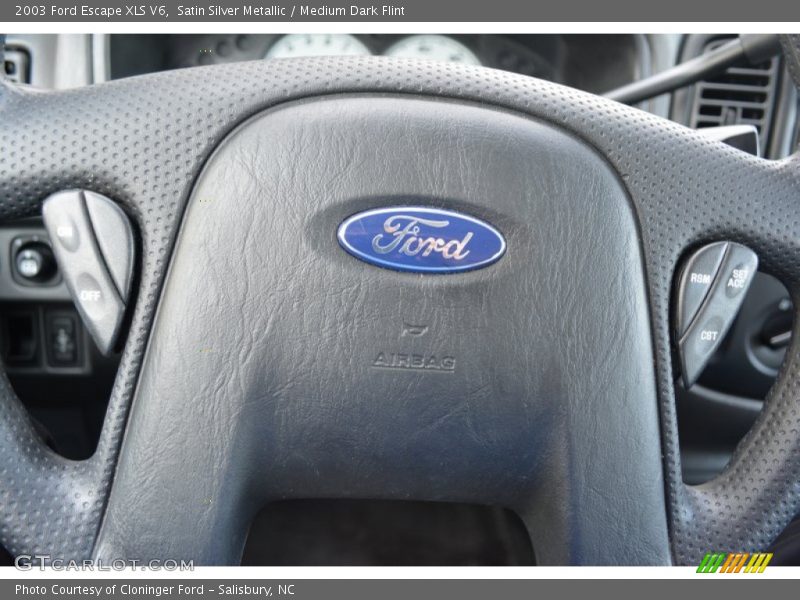 Satin Silver Metallic / Medium Dark Flint 2003 Ford Escape XLS V6