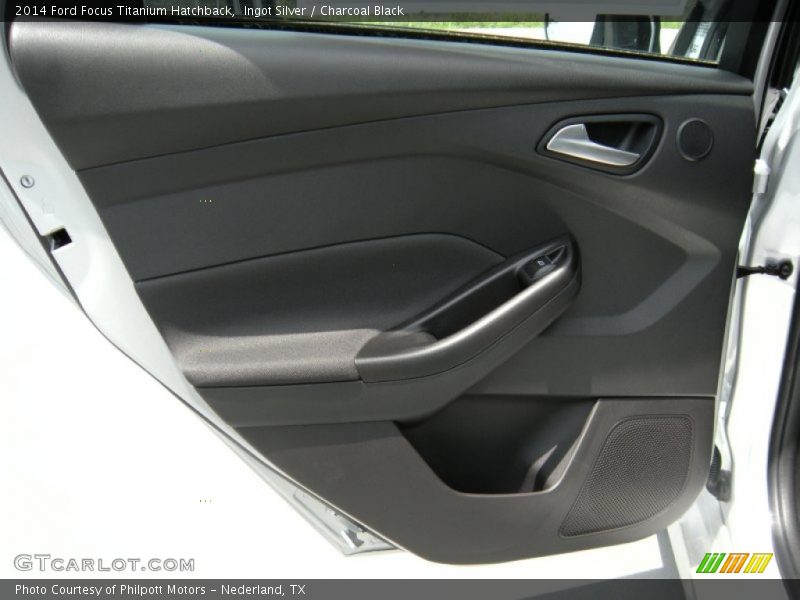 Ingot Silver / Charcoal Black 2014 Ford Focus Titanium Hatchback