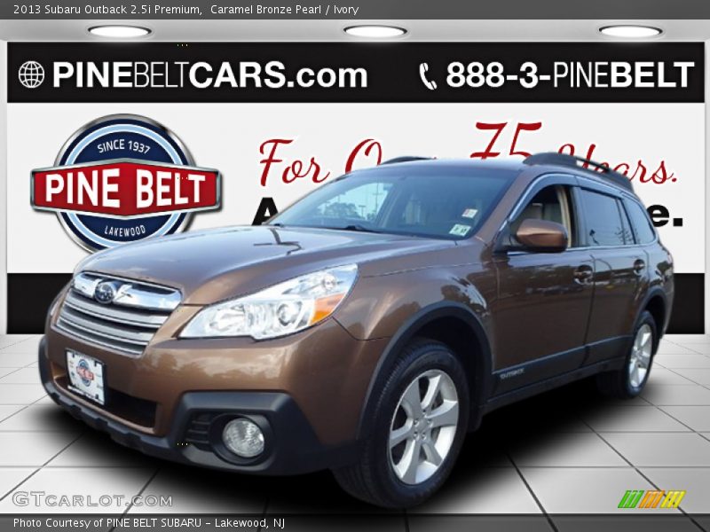 Caramel Bronze Pearl / Ivory 2013 Subaru Outback 2.5i Premium