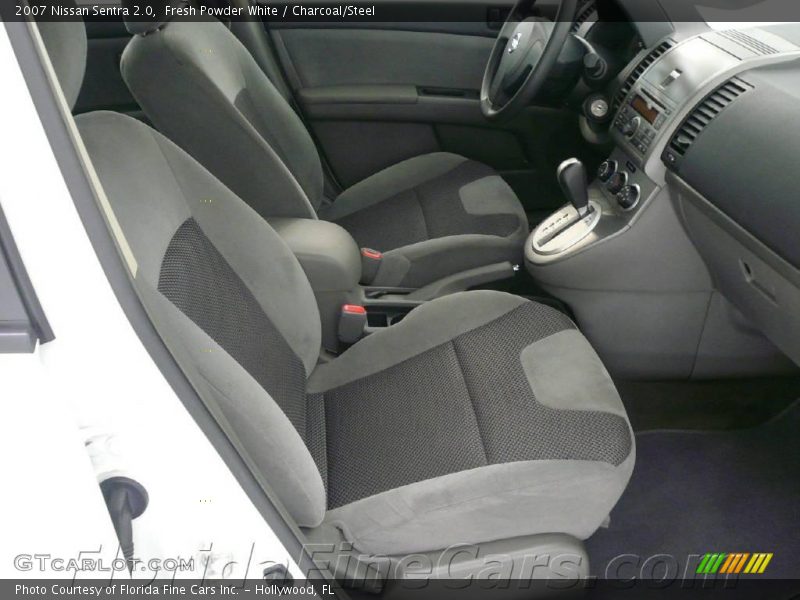 Fresh Powder White / Charcoal/Steel 2007 Nissan Sentra 2.0