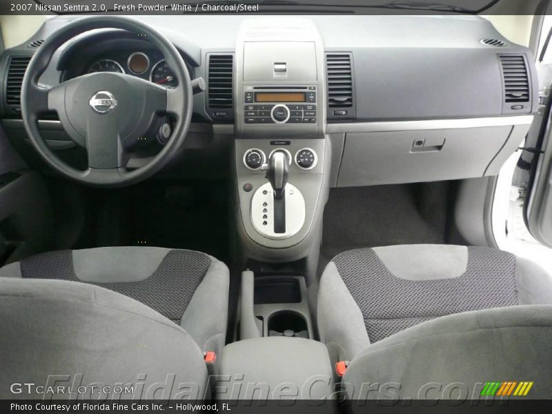 Fresh Powder White / Charcoal/Steel 2007 Nissan Sentra 2.0