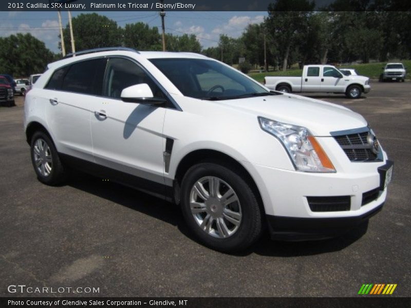 Platinum Ice Tricoat / Ebony/Ebony 2012 Cadillac SRX Luxury