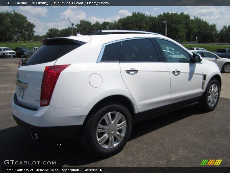 Platinum Ice Tricoat / Ebony/Ebony 2012 Cadillac SRX Luxury