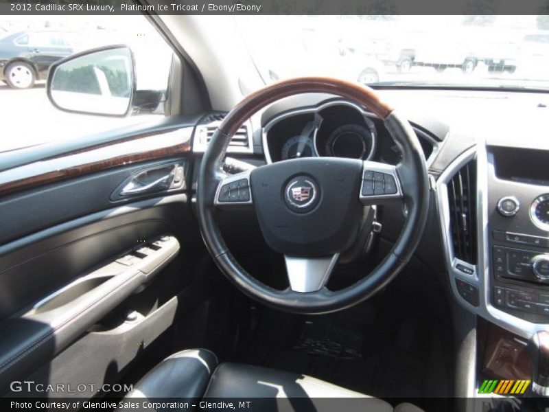 Platinum Ice Tricoat / Ebony/Ebony 2012 Cadillac SRX Luxury