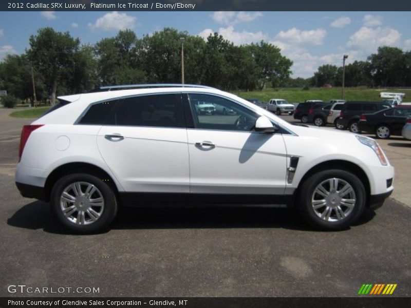 Platinum Ice Tricoat / Ebony/Ebony 2012 Cadillac SRX Luxury