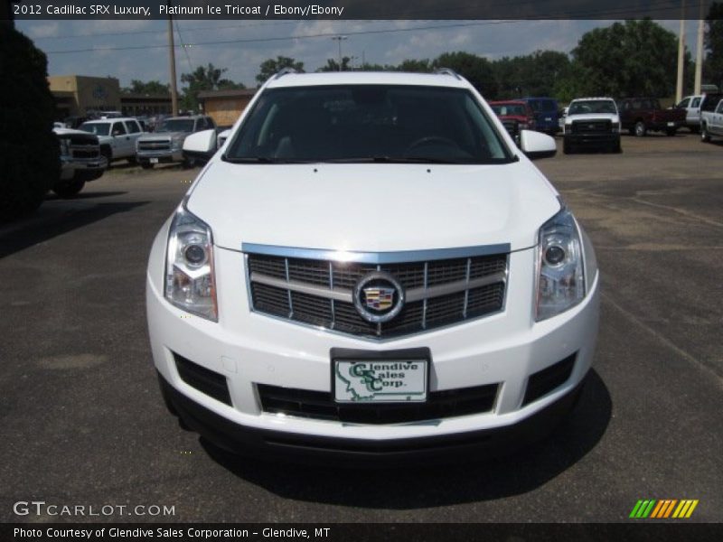 Platinum Ice Tricoat / Ebony/Ebony 2012 Cadillac SRX Luxury