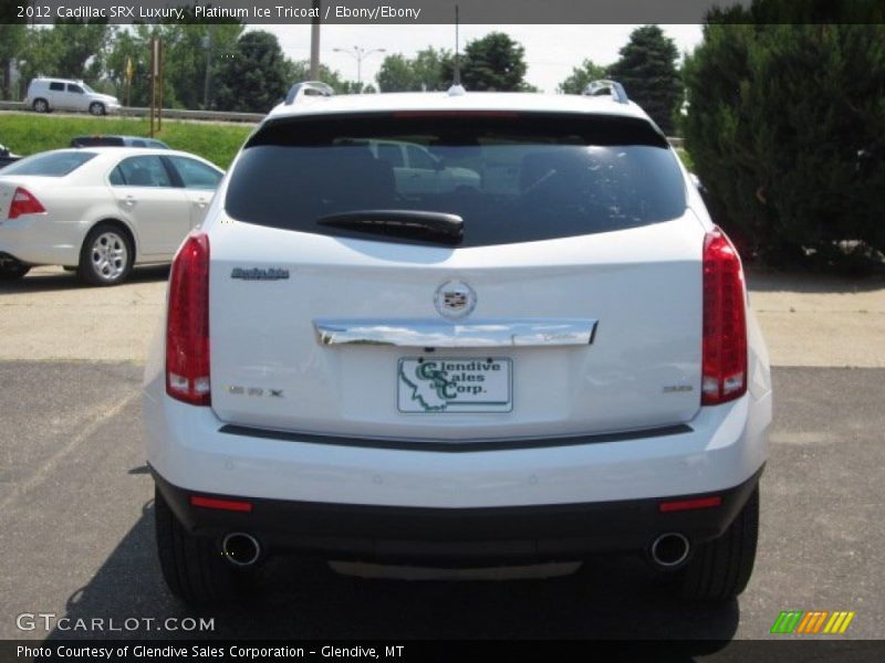 Platinum Ice Tricoat / Ebony/Ebony 2012 Cadillac SRX Luxury