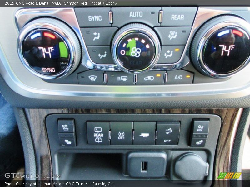 Controls of 2015 Acadia Denali AWD