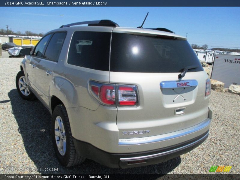 Champagne Silver Metallic / Ebony 2014 GMC Acadia SLE