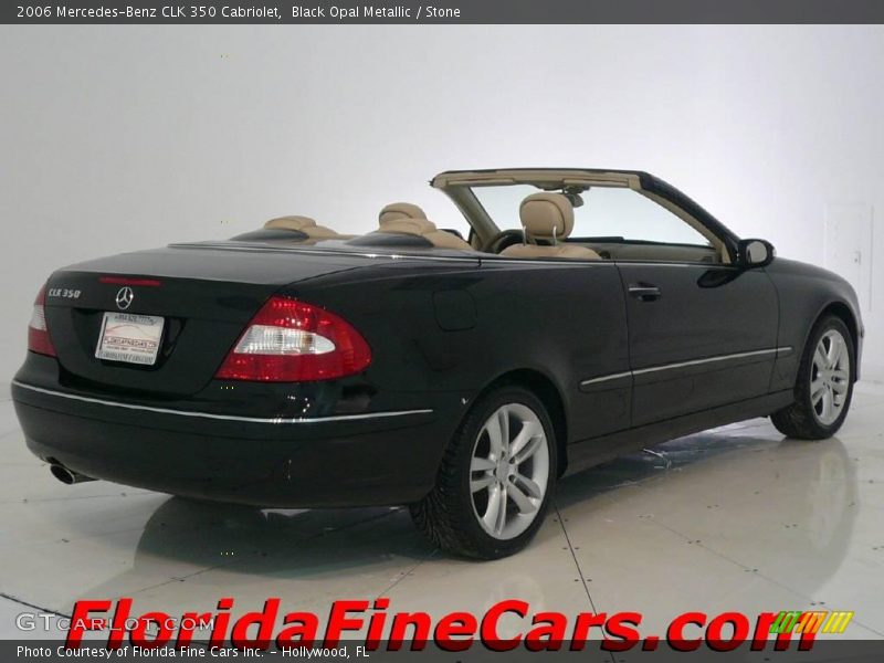 Black Opal Metallic / Stone 2006 Mercedes-Benz CLK 350 Cabriolet
