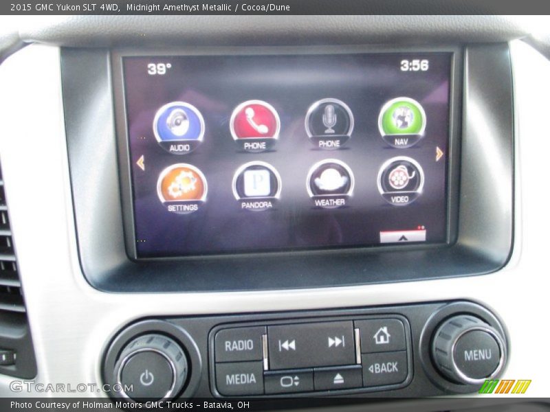 Midnight Amethyst Metallic / Cocoa/Dune 2015 GMC Yukon SLT 4WD