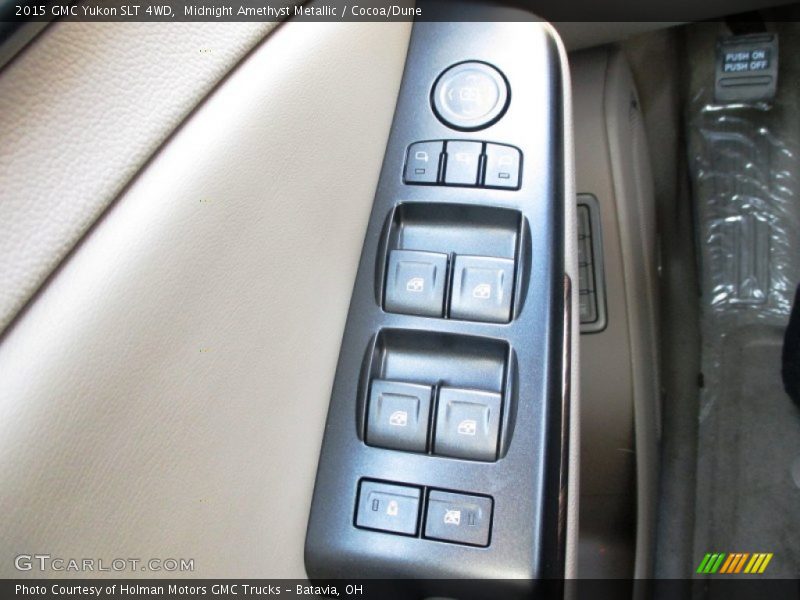 Midnight Amethyst Metallic / Cocoa/Dune 2015 GMC Yukon SLT 4WD