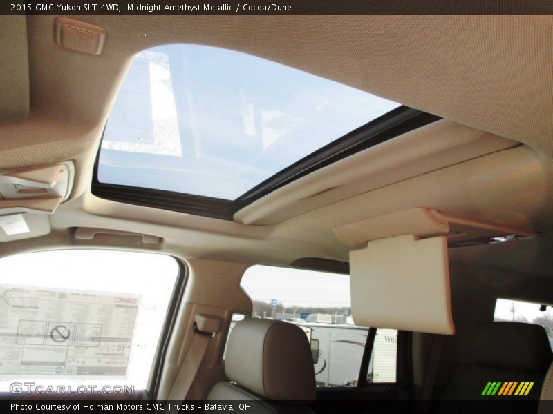 Midnight Amethyst Metallic / Cocoa/Dune 2015 GMC Yukon SLT 4WD