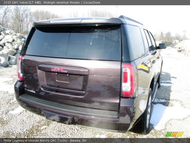 Midnight Amethyst Metallic / Cocoa/Dune 2015 GMC Yukon SLT 4WD