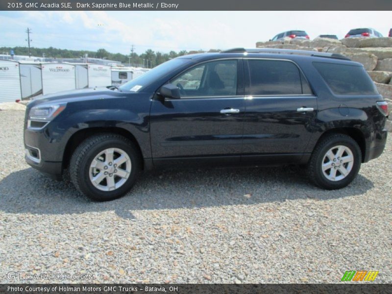 Dark Sapphire Blue Metallic / Ebony 2015 GMC Acadia SLE