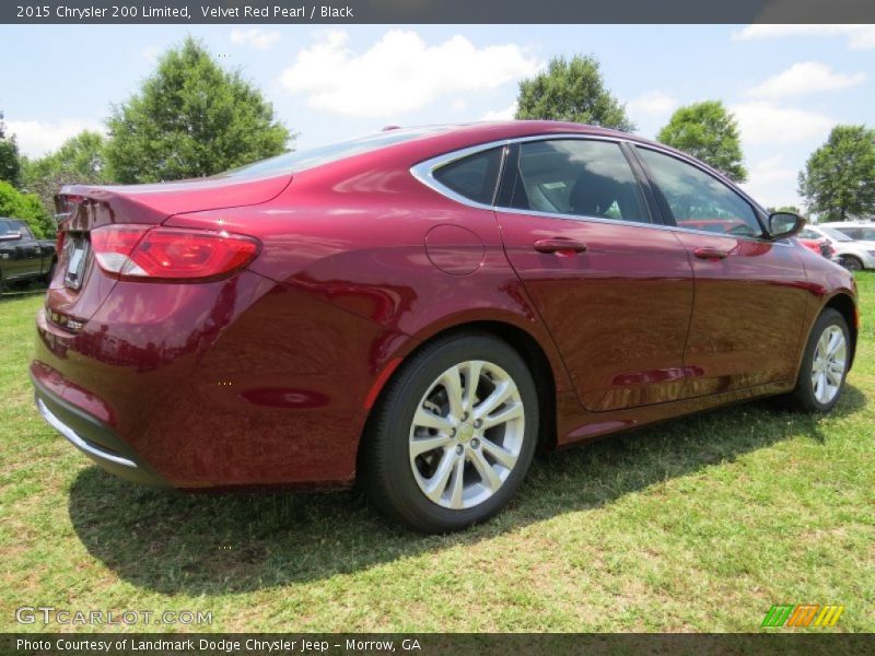 Velvet Red Pearl / Black 2015 Chrysler 200 Limited