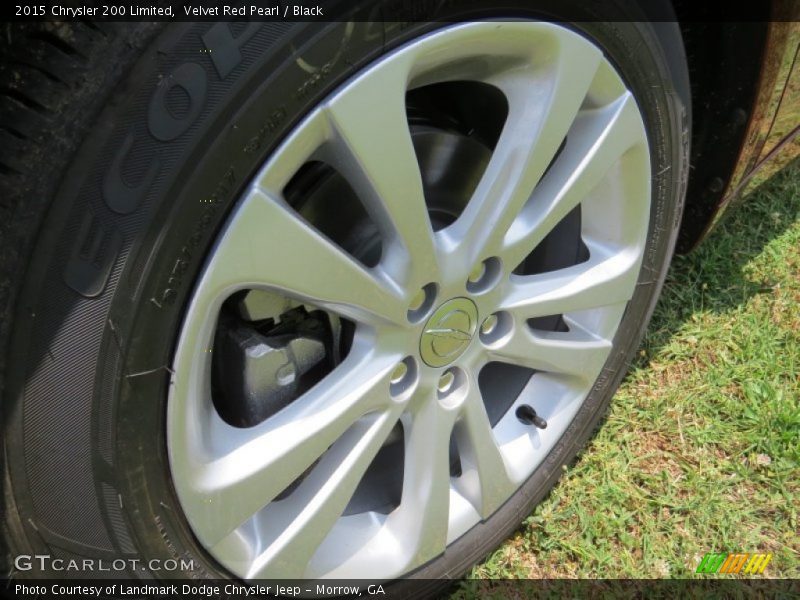 Velvet Red Pearl / Black 2015 Chrysler 200 Limited