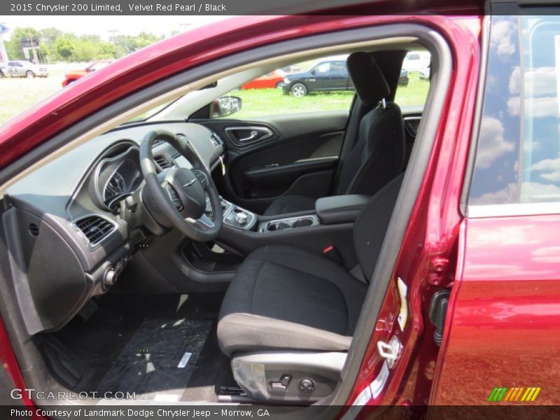 Velvet Red Pearl / Black 2015 Chrysler 200 Limited