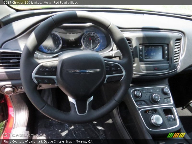 Velvet Red Pearl / Black 2015 Chrysler 200 Limited